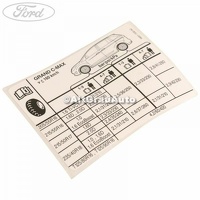 Eticheta valori presiune roti Ford Grand C-Max 1 2.0 TDCi