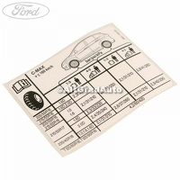 Eticheta valori presiune roti Ford C-Max 3 1.6 TDCi
