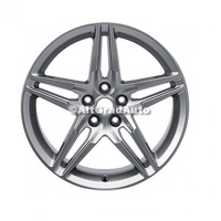 Janta aliaj 19 inch, 5 spite duble argintiu forjat fata Ford Mustang 2.3 EcoBoost
