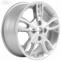 Janta aliaj 15 inch, 5 spite duble sparkle silver Ford Fiesta Mk 7 1.25