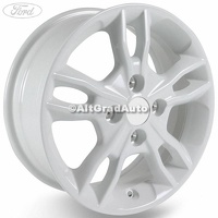 Janta aliaj 15 inch, 5 spite duble frozen white Ford Fiesta MK 8 1.0