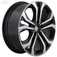 Janta aliaj 17 inch, 5 spite duble black Ford Noul Puma 1.5 EcoBlue