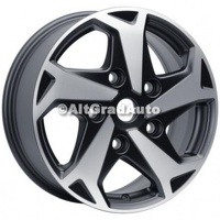 Janta aliaj 17 inch, 5 spite negru lucios Ford Noul Tourneo Custom 1.0 EcoBoost PHEV