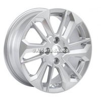 Janta aliaj 16 inch, 6 spite duble sparkle silver Ford Fiesta Mk 9 1.0 EcoBoost