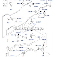 Conducta AC pentru sistem climatizare habitaclu pasager Ford Transit MK7 2.2 TDCi