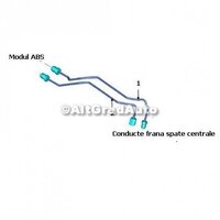 Conducta frana spate inspre fata 1 Ford EcoSport 1.5 TDCi