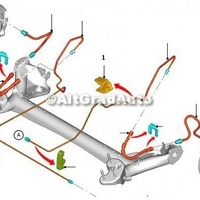 Clips conducta frana spate 2 Ford EcoSport 1.5 TDCi