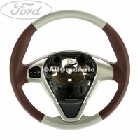 Volan 3 spite piele alba Ford Fiesta Mk 7 1.25