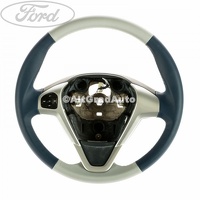 Volan piele 3 spite culoare brilliant blue comenzi radio Ford Fiesta Mk 7 1.25